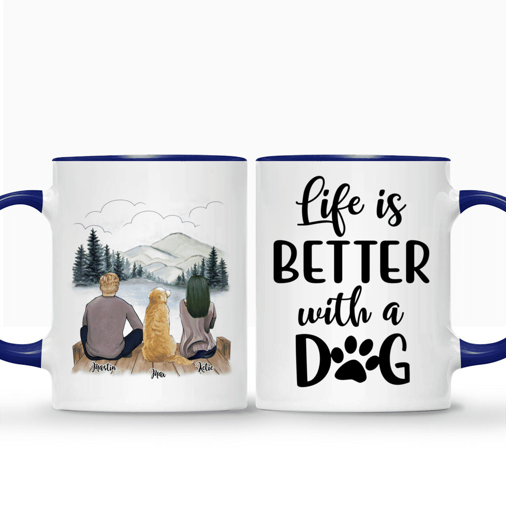 Personalized mug - Life Is Better With A Dog custom mug | Gossby_3