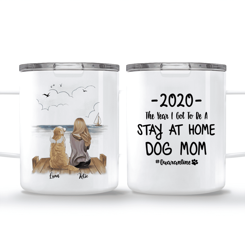 Personalized Mugs - Dogs leave paw prints on your heart mug | Gossby_3