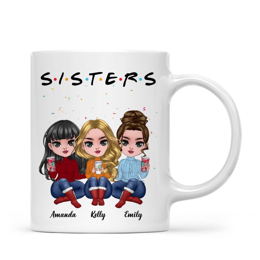 Up To 5 Dolls - SISTERS (T) - Personalized Mug_2