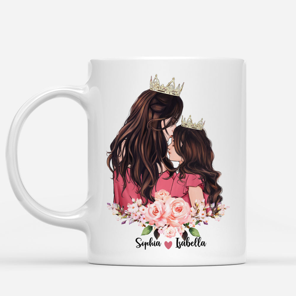 Mother & Little Princess - To my daughter Once upon a time When I asked God for a Princess, he sent me you - Personalized Mug_1
