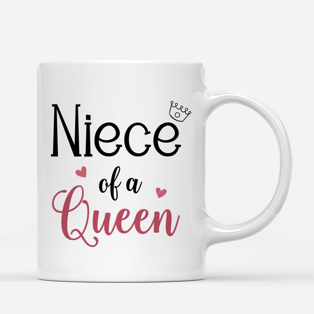 Auntie & Little Princess - Niece of a Queen - Personalized Mug_2