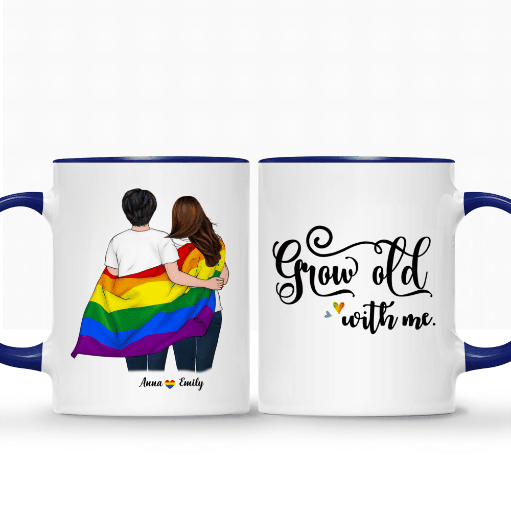 LGBT Couple - Grow old with me - Valentine's Day Gifts, Couple Gifts, Couple Mug - Personalized Mug_3