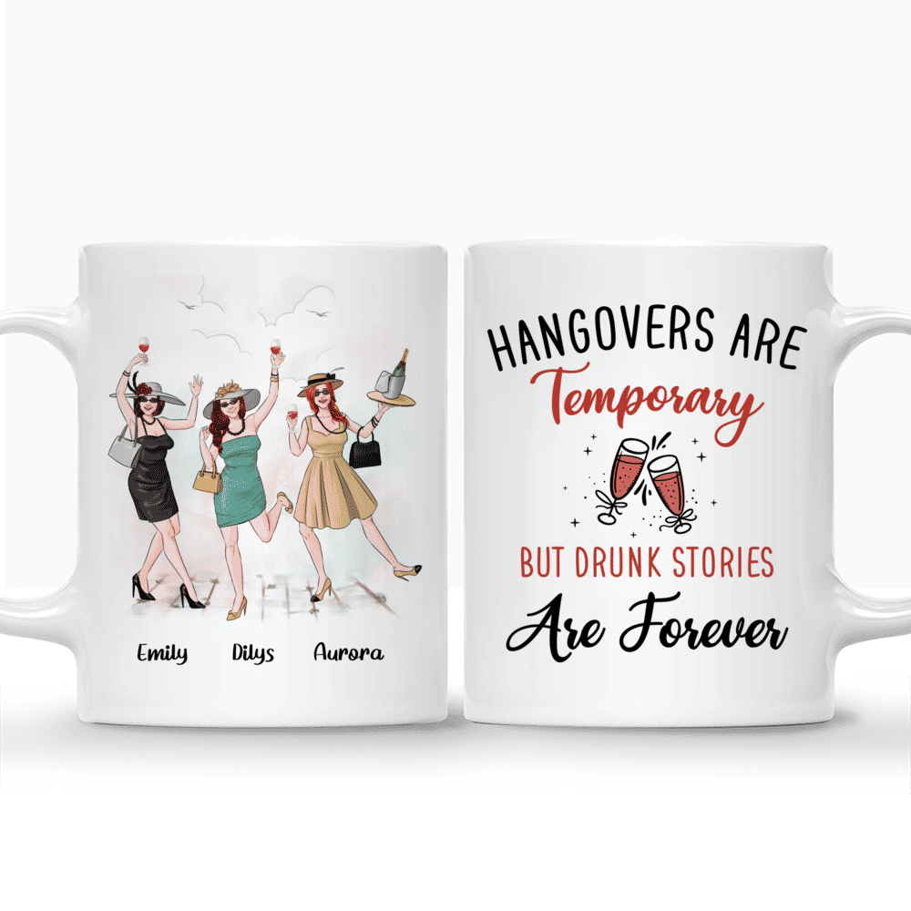Friends - Hangovers Are Temporary But Drunk Stories Are Forever - Personalized Mug_3