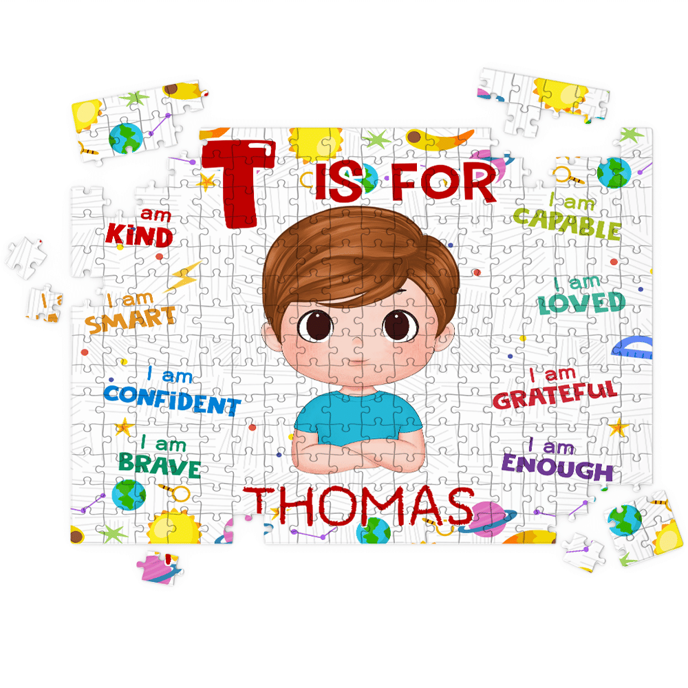 Jigsaw Puzzle Personalized - HAPPY BIRTHDAY | Gift For Grandkid - Gift for Kids - Trendy 2024 Ver 2024 - Personalized Puzzle_2