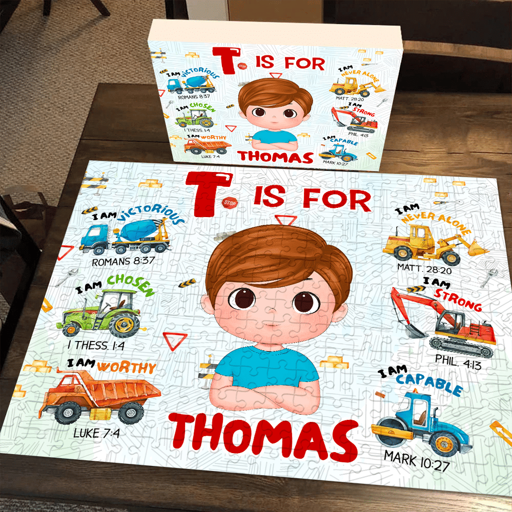 Jigsaw Puzzle Personalized - Christmas Gifts - Gift For Grandkid - Gift for Kids - Trendy 2025 - Personalized Puzzle_5