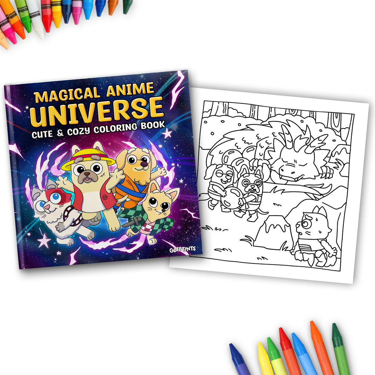 Magical Anime Universe - Cute And Cozy Coloring Book | Gifts for Her - Birthday Gifts, Relaxation Gifts