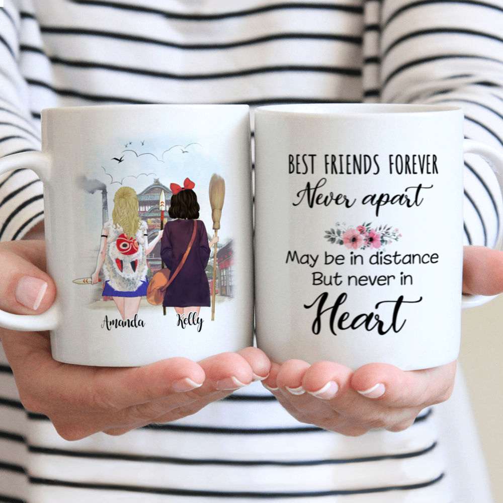 The Best Mug Ever - Best friends forever. Never apart, may be in distance but never in heart - Christmas Gifts For Her - Personalized Mug_1