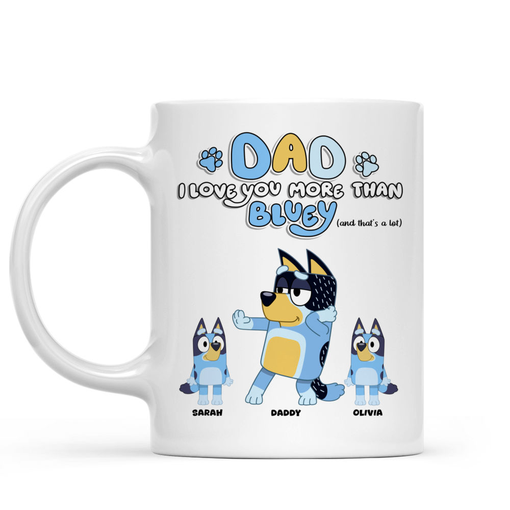 Personalized Mug - Best Dad Ever - Bluey Family - Happy Father's Day 2024 - Personalized Mug_5