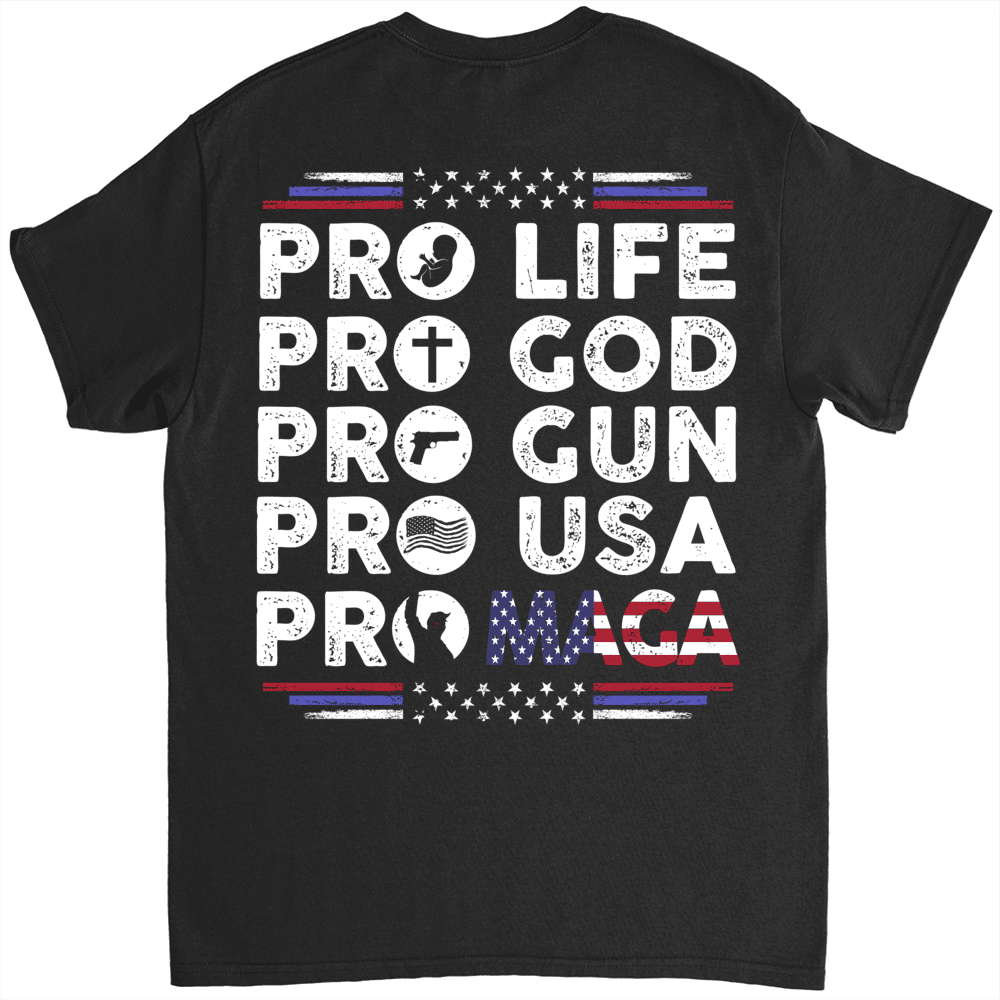 T-Shirt - 2024 Pro Life, Pro God, Pro MAGA_2