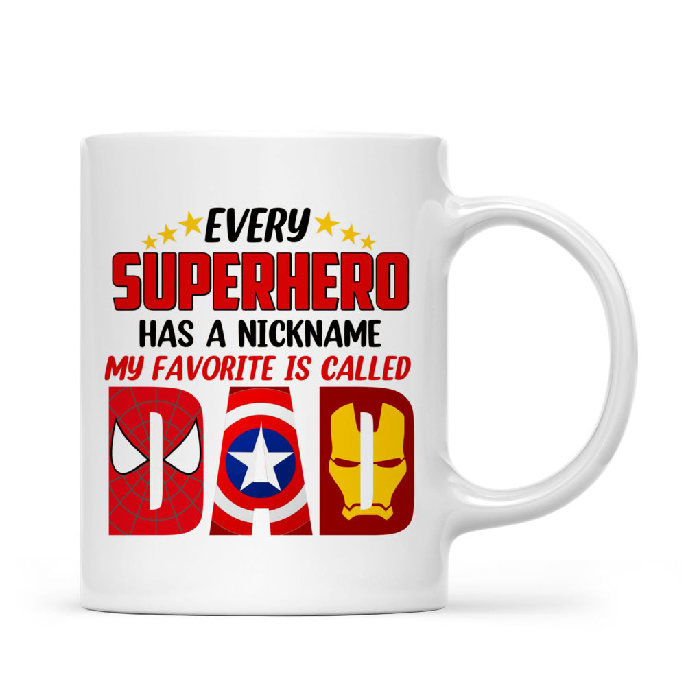 Family - My dad is My hero - Personalized Mug_2