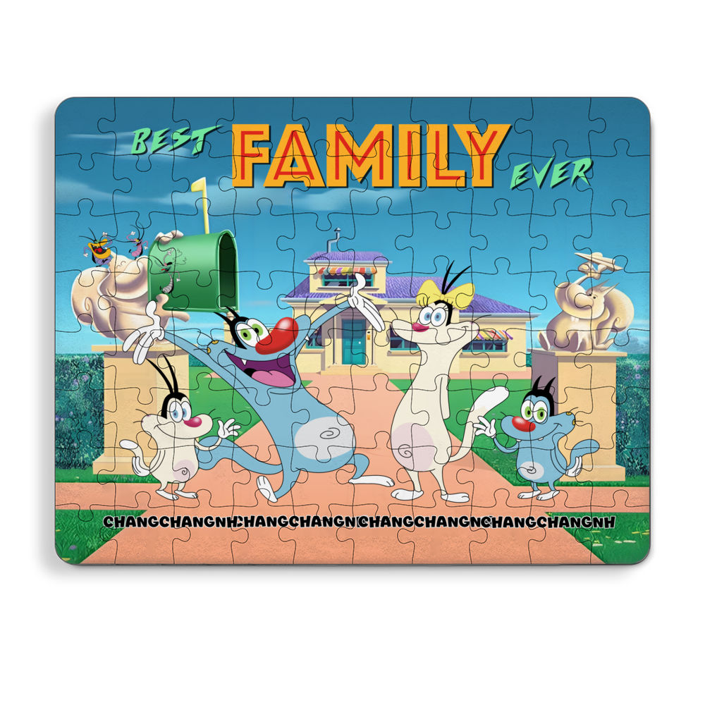 Personalized Jigsaw Puzzles - Best Family Ever - Oggy and the Cockroaches | Family puzzle 2025 - Personalized Puzzle_7