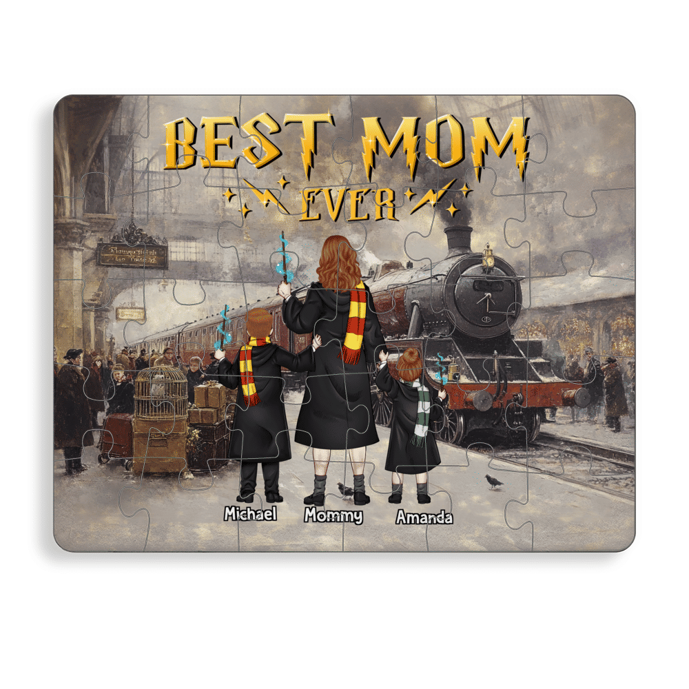 Personalized Jigsaw Puzzles - Harry Potter - Mom Manager of mischief - Mother's Day 2025 - Personalized Puzzle_2