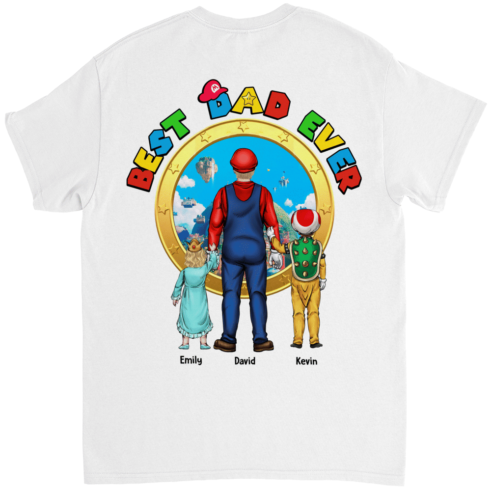 Personalized Tshirt - Super Daddio - Best Dad Ever - Happy Father's Day 2025 (W) - Personalized Shirt_2