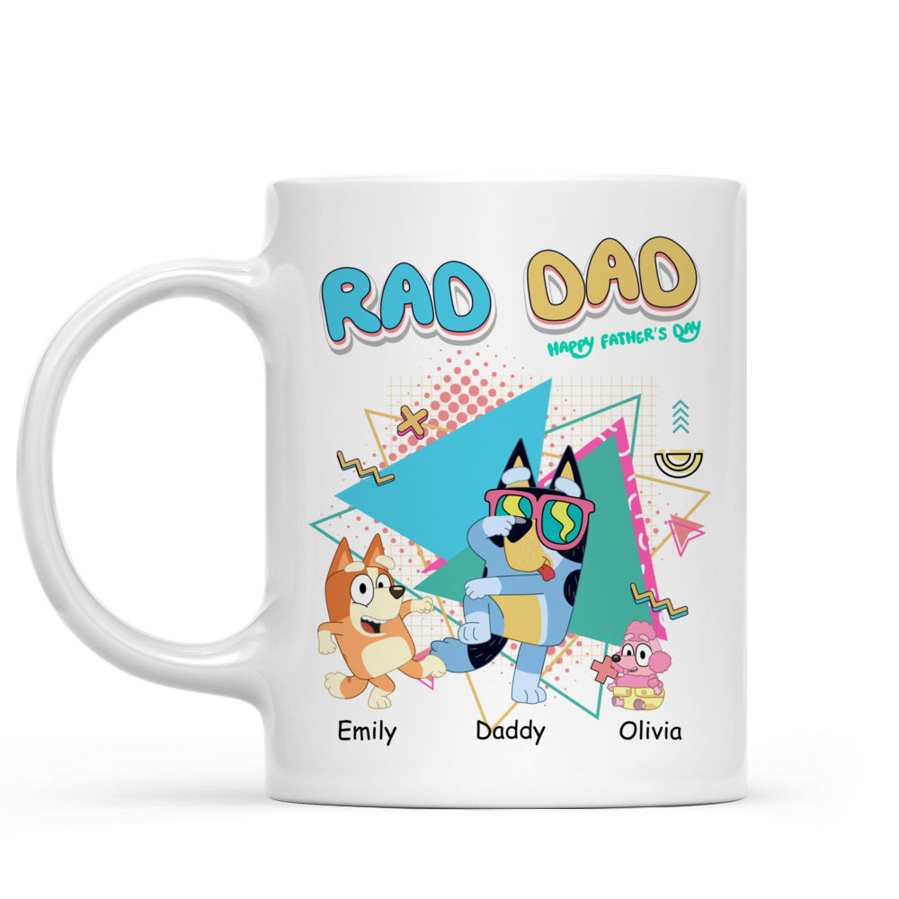 Bluey Family - Best Dad Ever (46332) - Personalized Mug_1