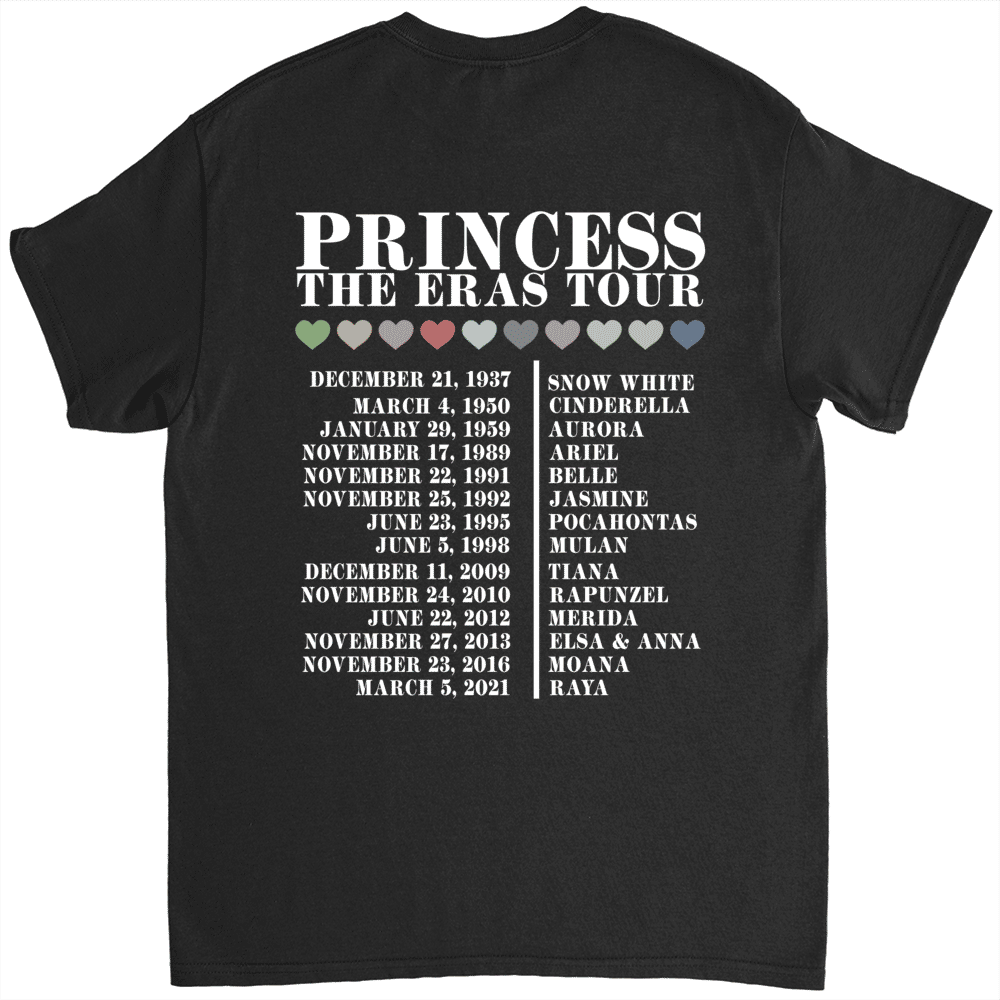 Personalized Tshirt - Disney Princess Eras Tour Shirt, Disney Characters Shirt, Girl Trip Shirt, Disneyland Mama Sweatshirt (B) - Personalized Shirt_5