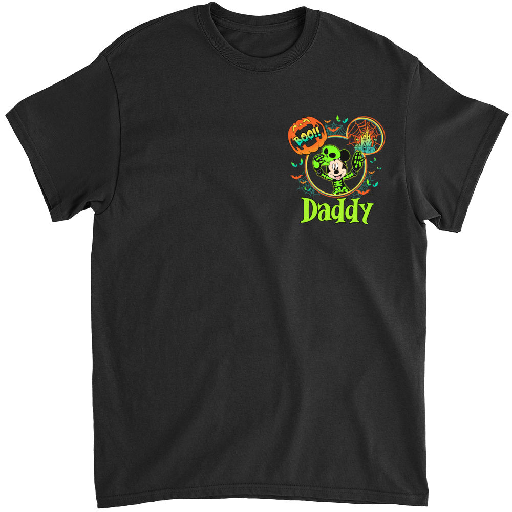Personalized Tshirt - Not So Scary Halloween Party 2025 All Characters Skeleton Shirt, Disney Halloween Shirt, 2025 Halloween Disney Family Shirt - Personalized Shirt_6