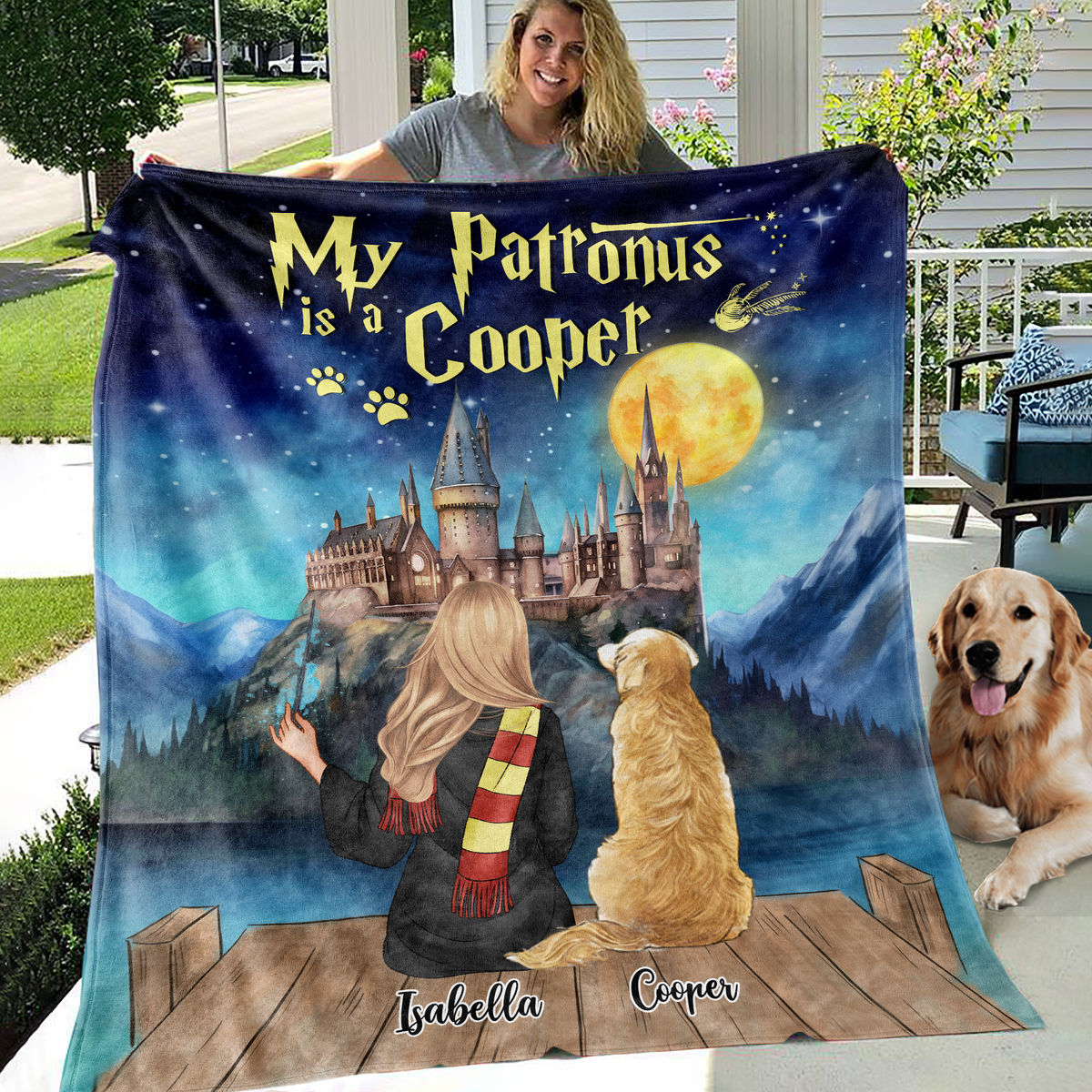 Hogwarts Blanket - My Patronus is a Dog - Up To 4 Dogs (56653)