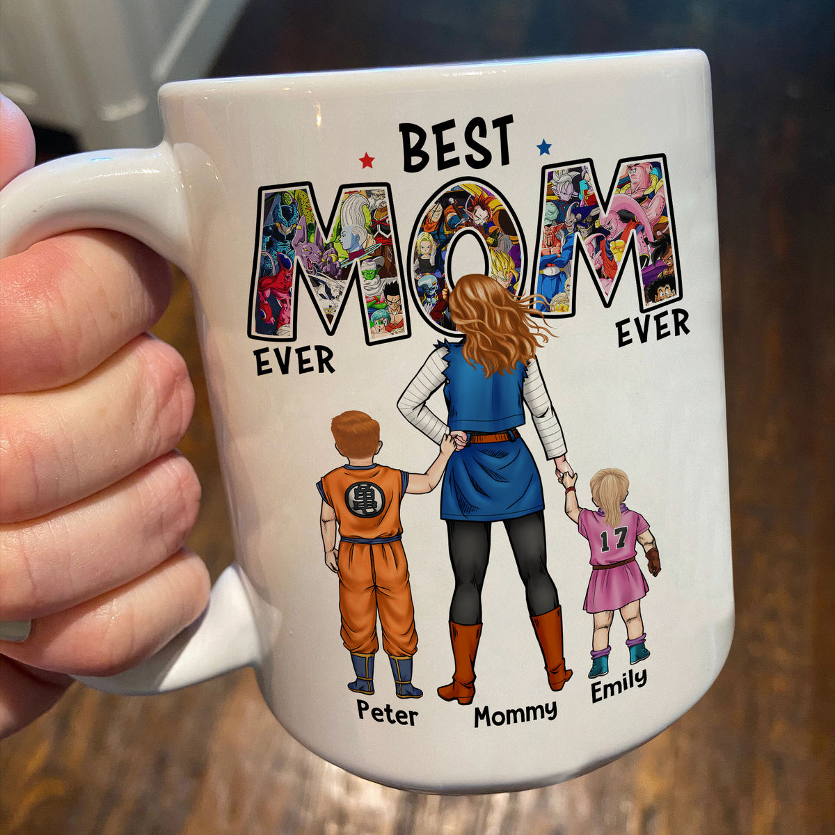 Dragonball Z KAi - Best Mom Ever - Manga Personalized Mug - Personalized Mug