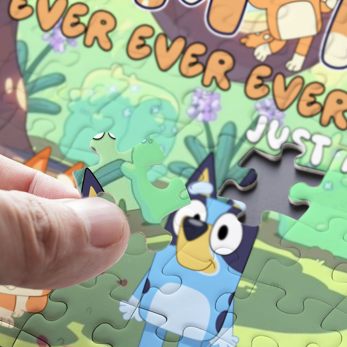Personalized Jigsaw Puzzles - Bluey Family - Best Mom Ever Ever Ever (ver 2) - Personalized Puzzle_2