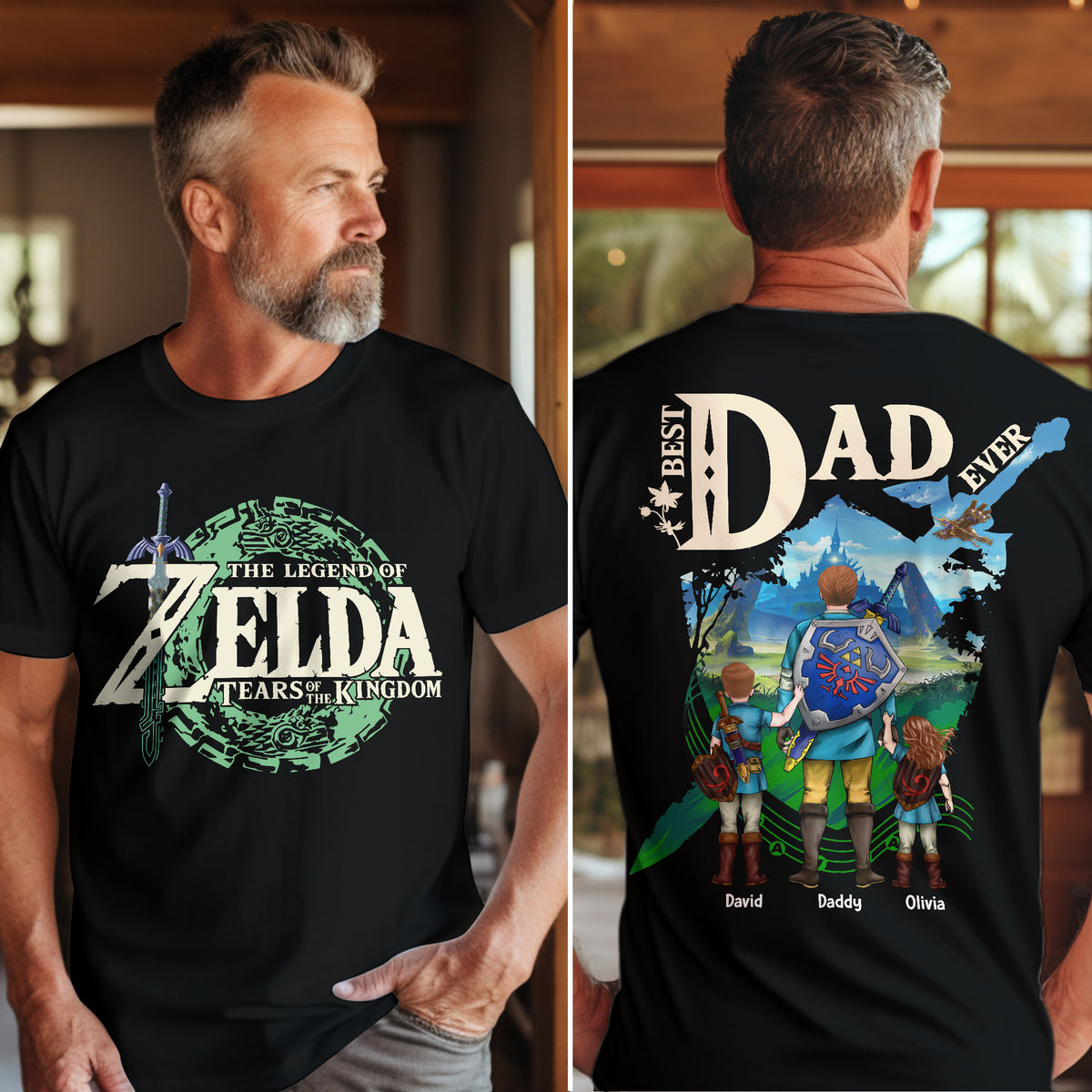Limited Edition - Best Dad Ever - The legend of Zelda Breath of the Wild (57237) - Personalized Shirt_1