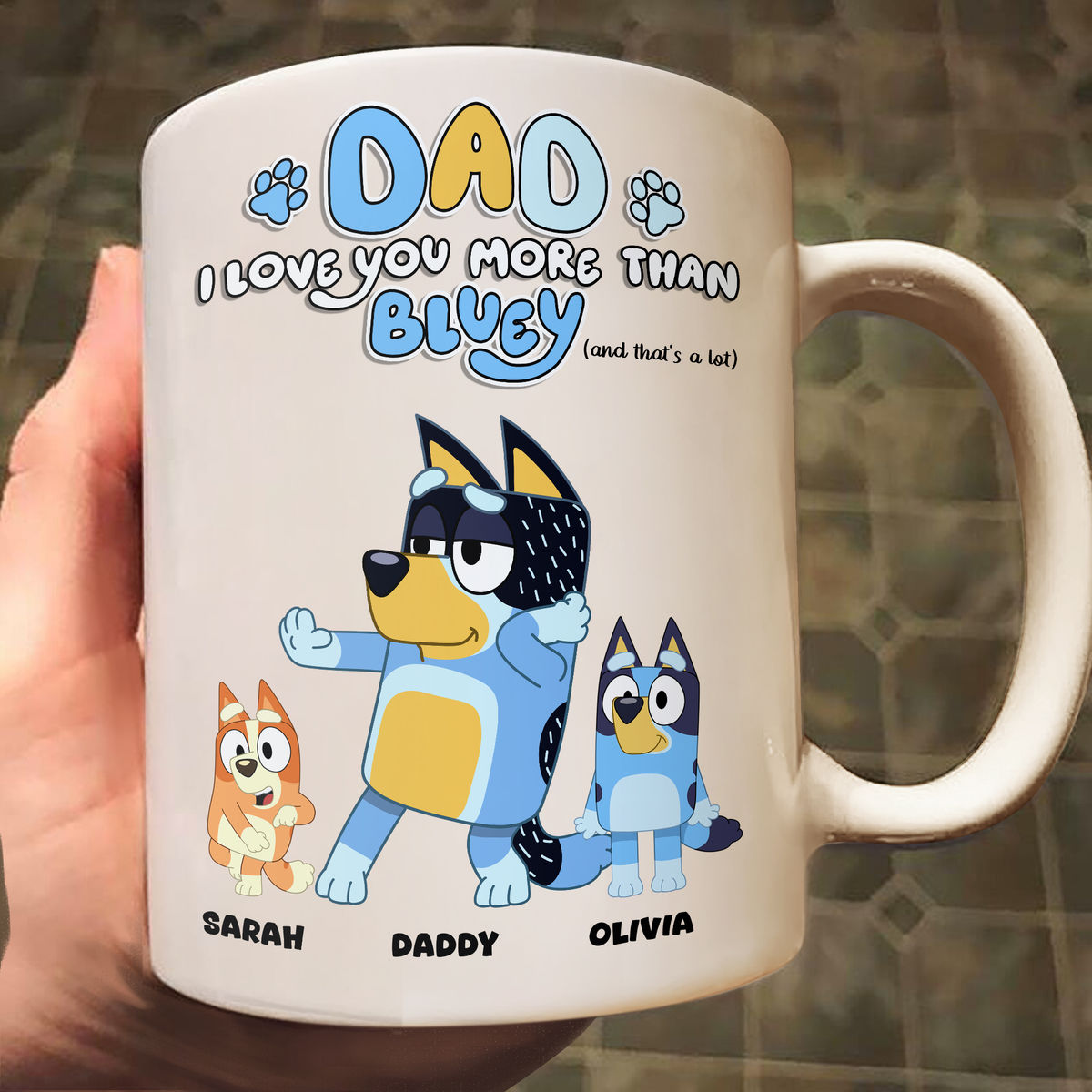 Personalized Mug - Best Dad Ever - Bluey Family - Happy Father's Day 2024 - Personalized Mug_4