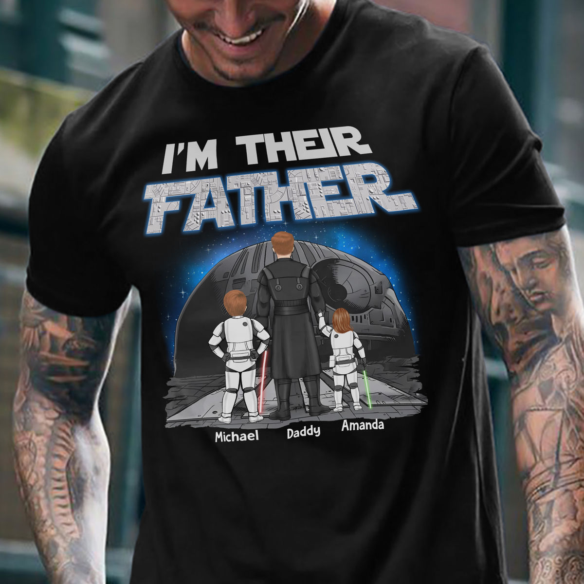 Custom Shirt - I'm Their Father (R1) - Father's Day 2024 - Personalized Shirt_1