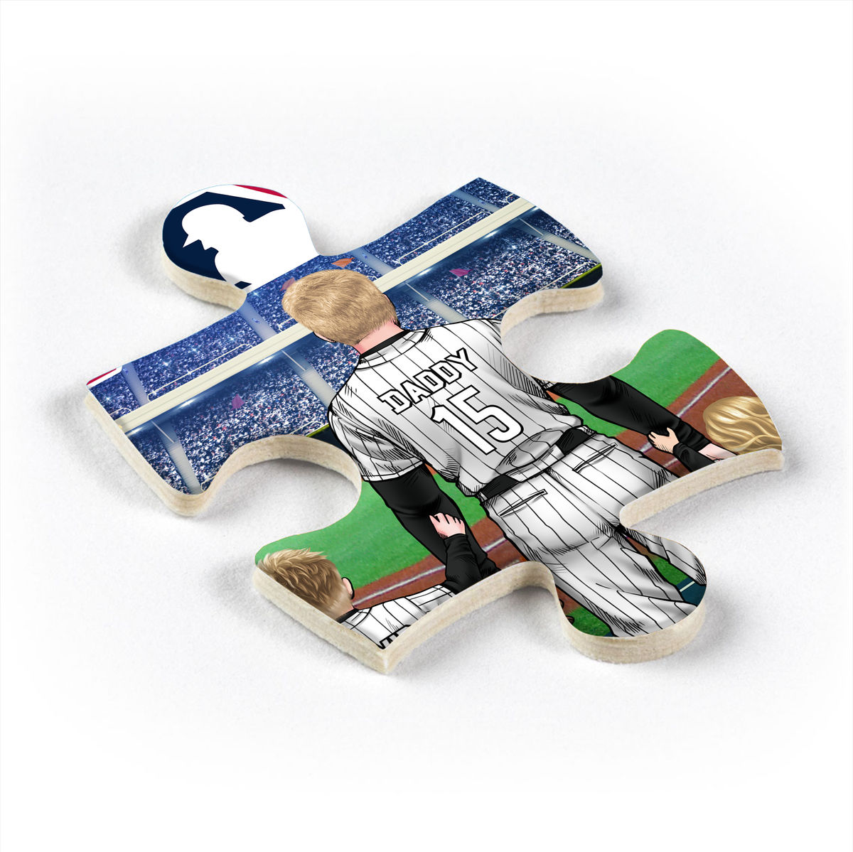Jigsaw Puzzle Personalized - Best Dad Ever - MLB Dream Team - Happy Father's Day 2024 - Personalized Puzzle_2