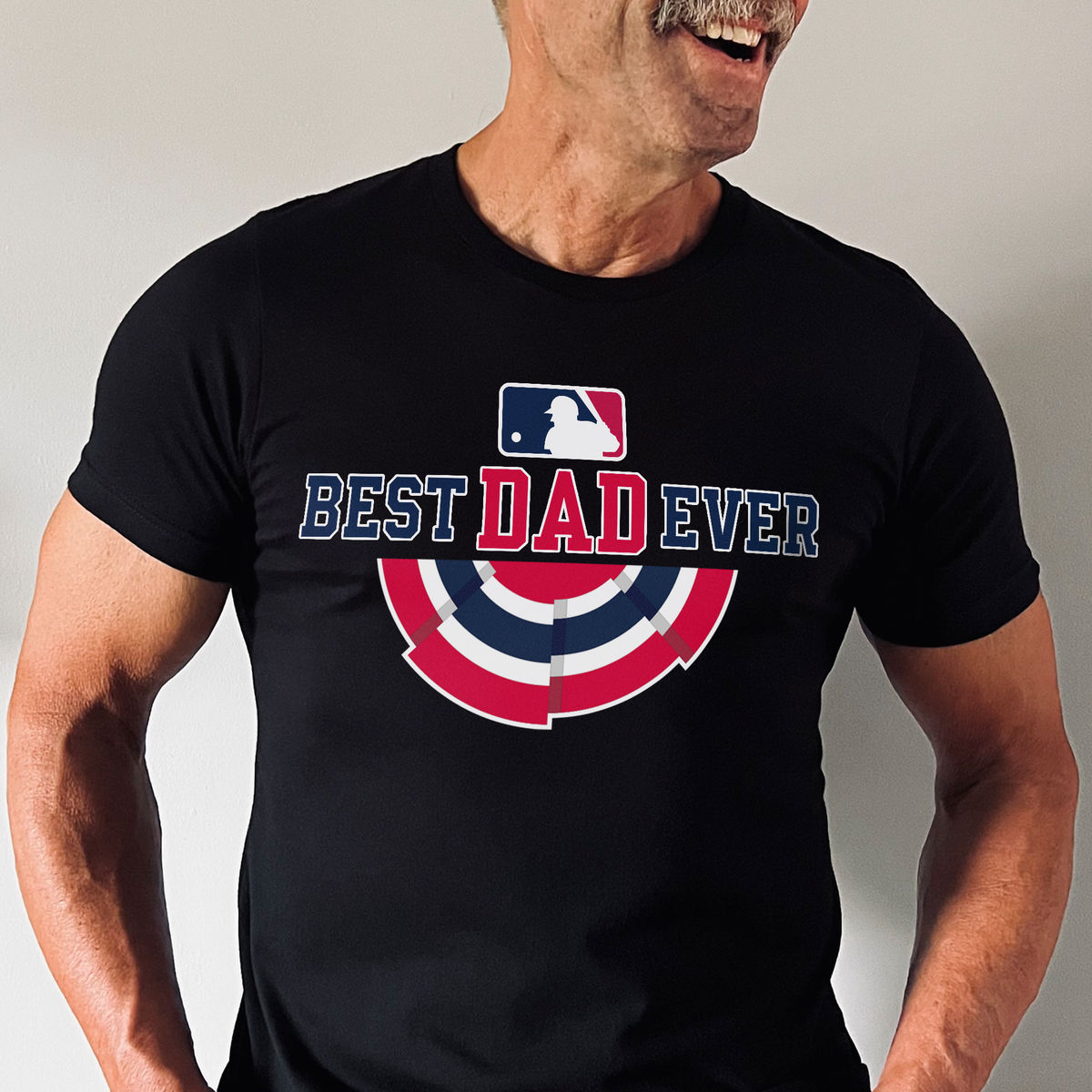 Baseball Shirt - Best Dad Ever - MLB Dream Team - Happy Father's Day 2024 (57672) - Personalized Shirt_3