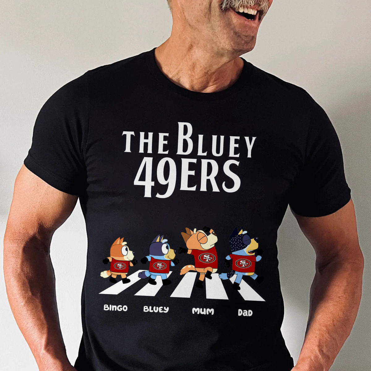 Personalized Tshirt - Bluey Family - NFL Dream Team (43069) - Personalized Shirt