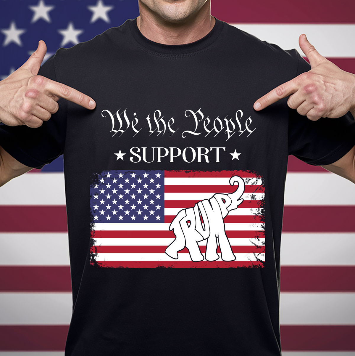 T-Shirt - We the people support - Shirt