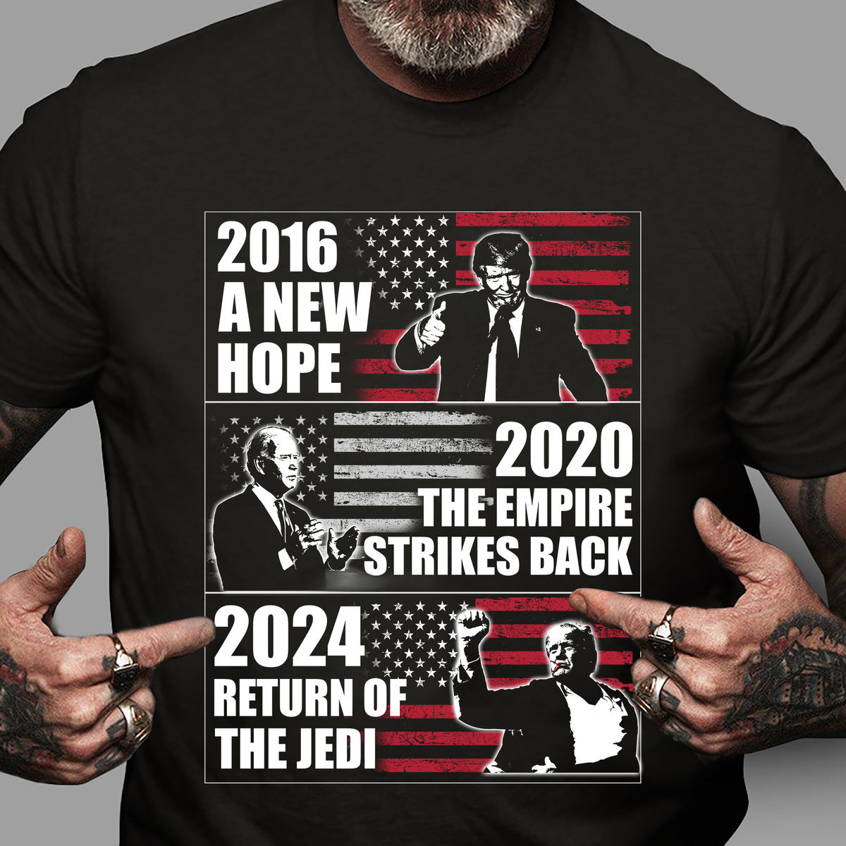 T-Shirt - 2016: A NEW HOPE 2020: THE EMPIRE STRIKES BACK 2024: RETURN OF THE ..._1