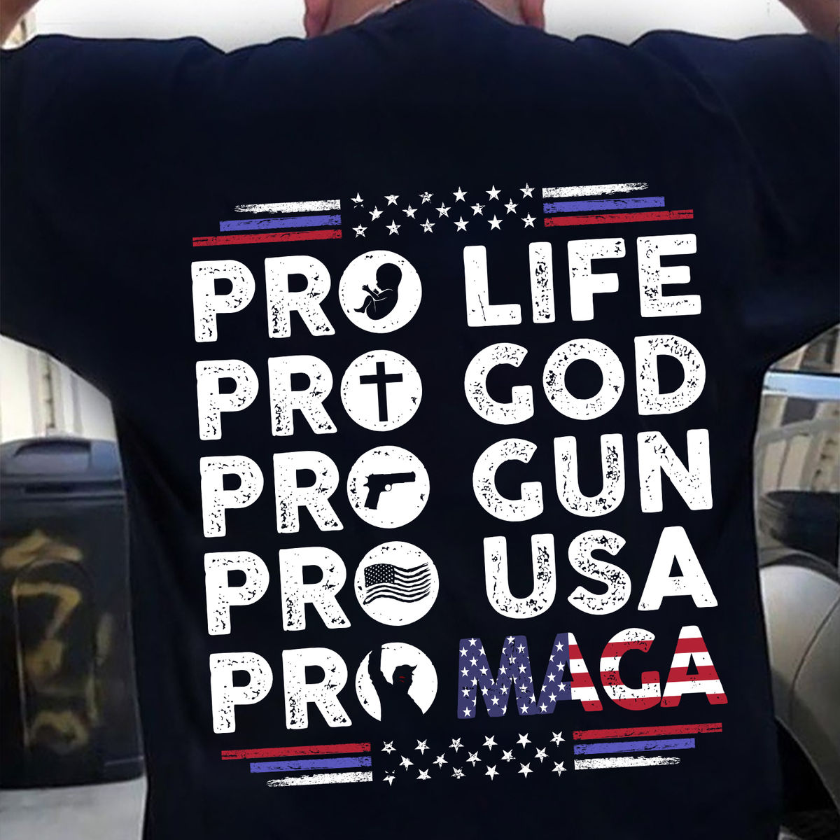 T-Shirt - 2024 Pro Life, Pro God, Pro MAGA_1