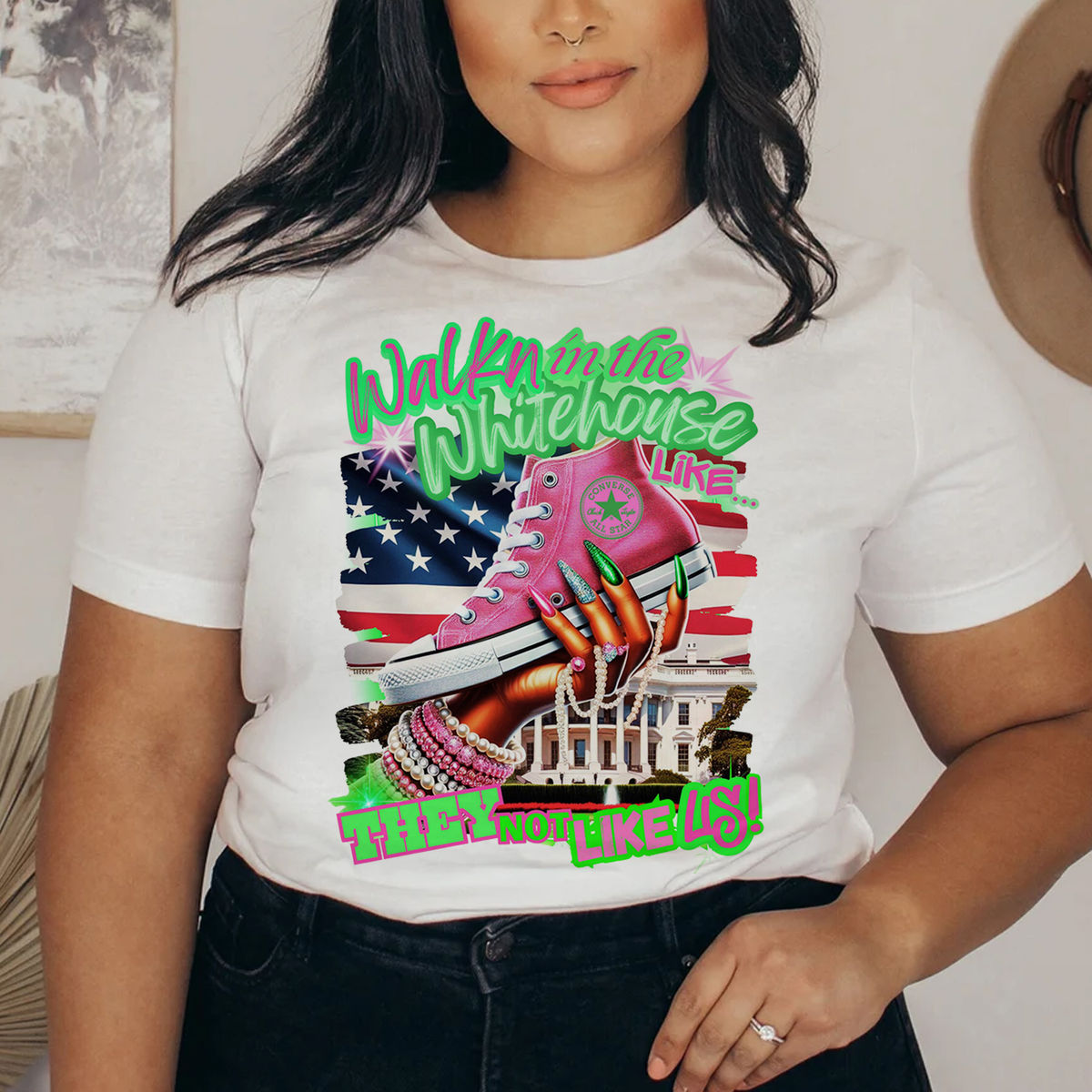 T-Shirt - Walk in the house like... they not like us - Shirt_1