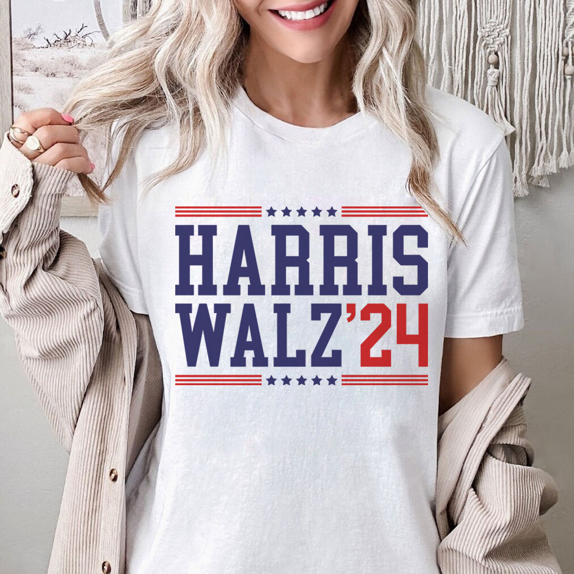 Limited Edition 2024 - Harris - Walz 2024 | Support For Her | Vote Democrat - Personalized Shirt