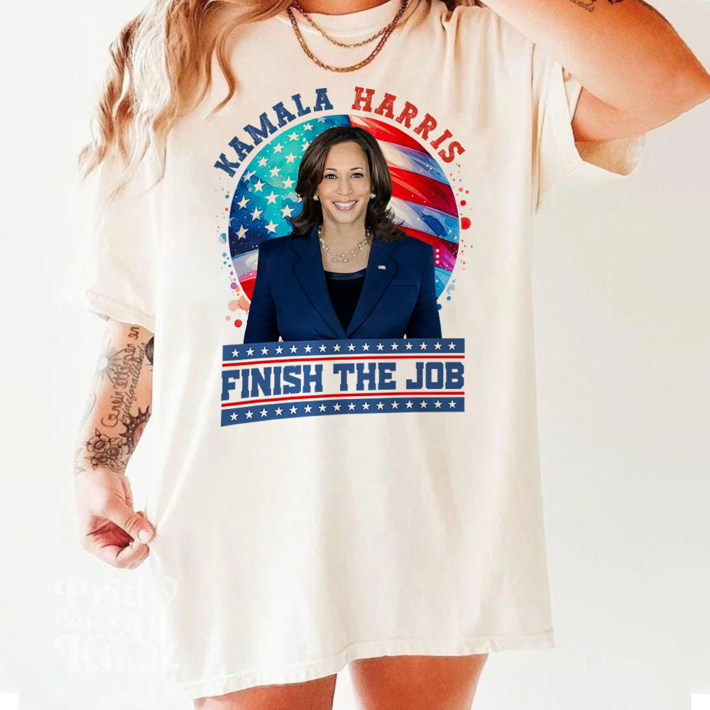 Limited Edition - Kamala Harris - Finish the job | Nov. 5, 2024 |Support Her | Best Seller 2024 | Trending Shirt 2024 - Shirt
