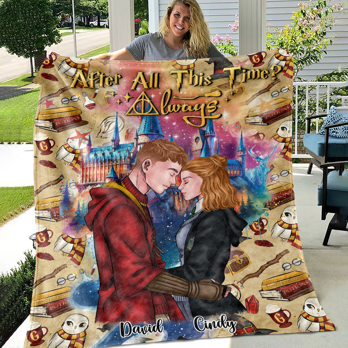Couple - After All This TIme? Always - Blanket Couple Personalized - Personalized Blanket