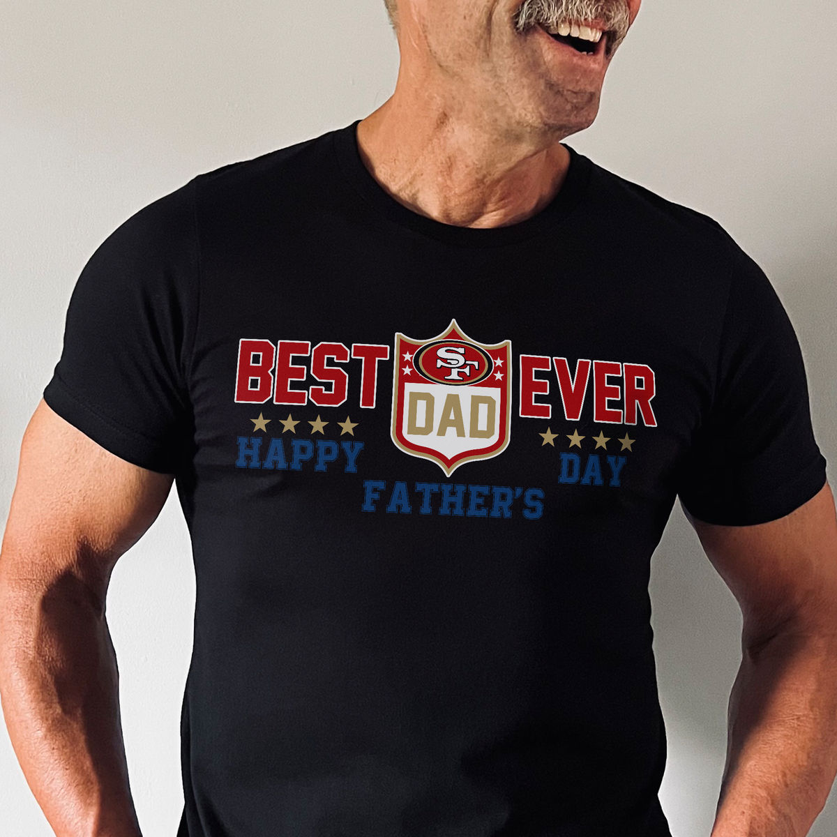Personalized Tshirt - Best Dad Ever - Happy Father's Day- NFL Dream Team - Game Day - Personalized Shirt_3