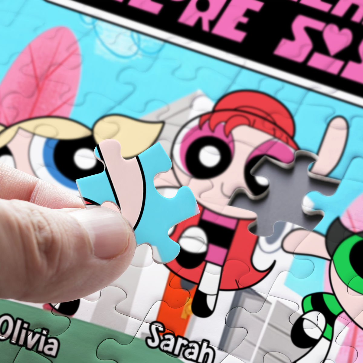 Jigsaw Puzzle Personalized - We're not just Friends we're Sisters - Powerpuff Girls Customized | Best Gift | Birthday Gift | Trendy 2025 - Personalized Puzzle_3