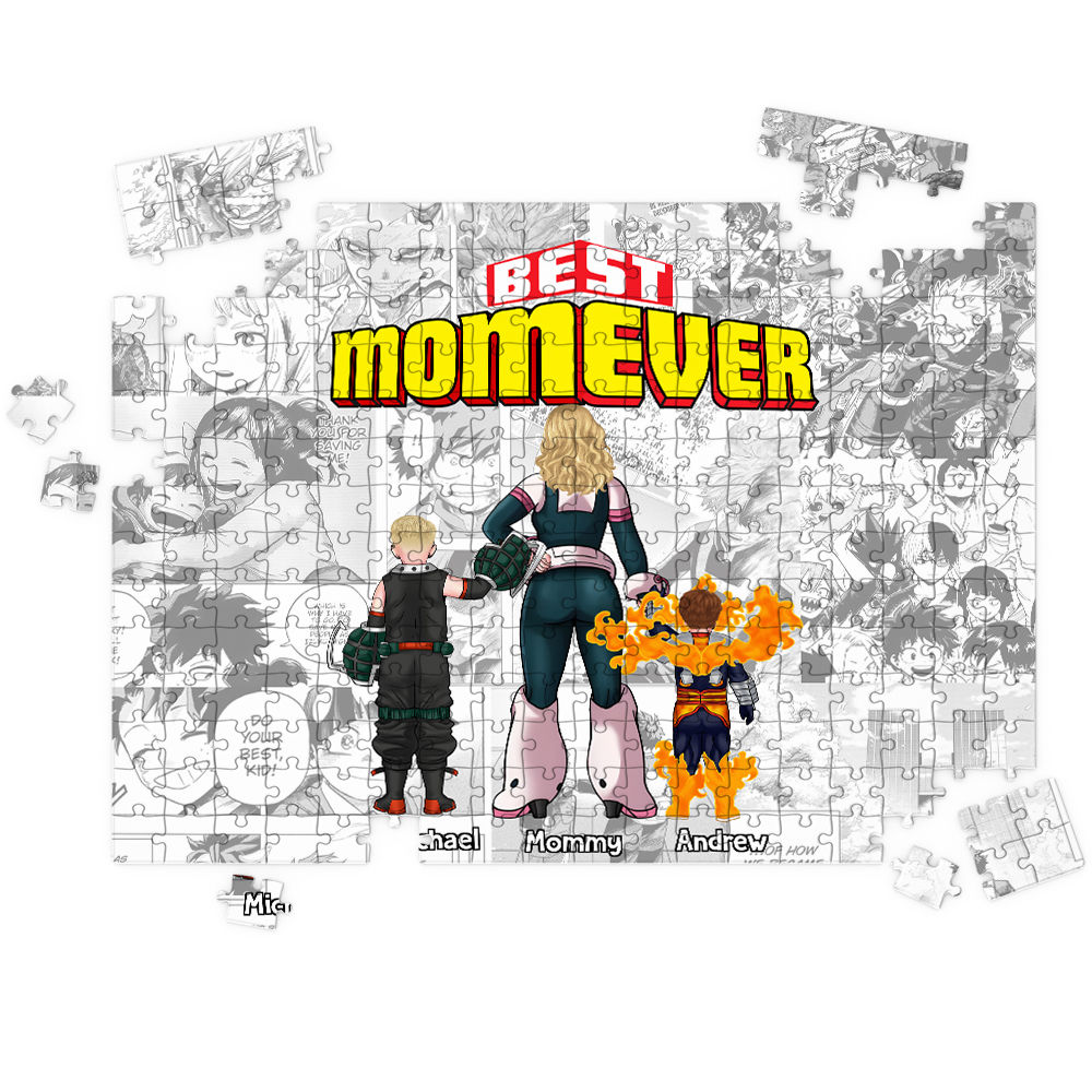 Personalized Jigsaw Puzzles - My Hero Academia - Best Mom Ever (59708) - Trendy 2025 - Personalized Puzzle_1