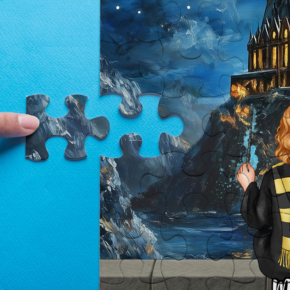Jigsaw Puzzle Personalized - Best Dad Ever - Happy Father's Day - Hogwarts Winzard - A Harry Potter Movie (D2) - Personalized Puzzle_5