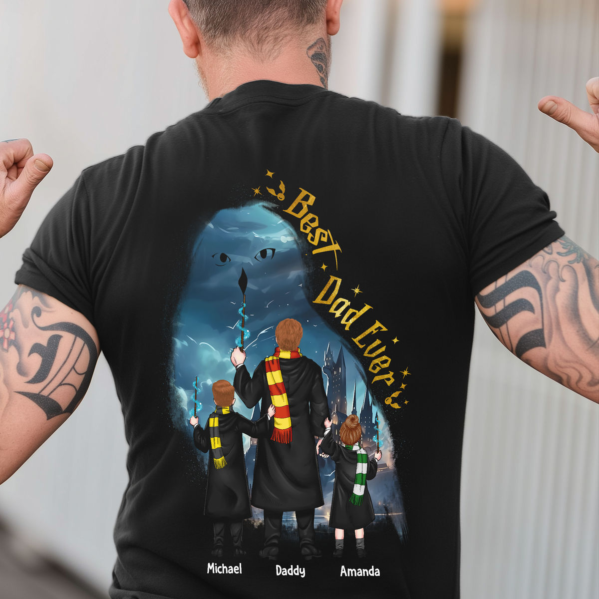 Personalized Tshirt - Dad Co-Manager Mischief - Dad - Happy Father's Day 2025 - Personalized Shirt_3