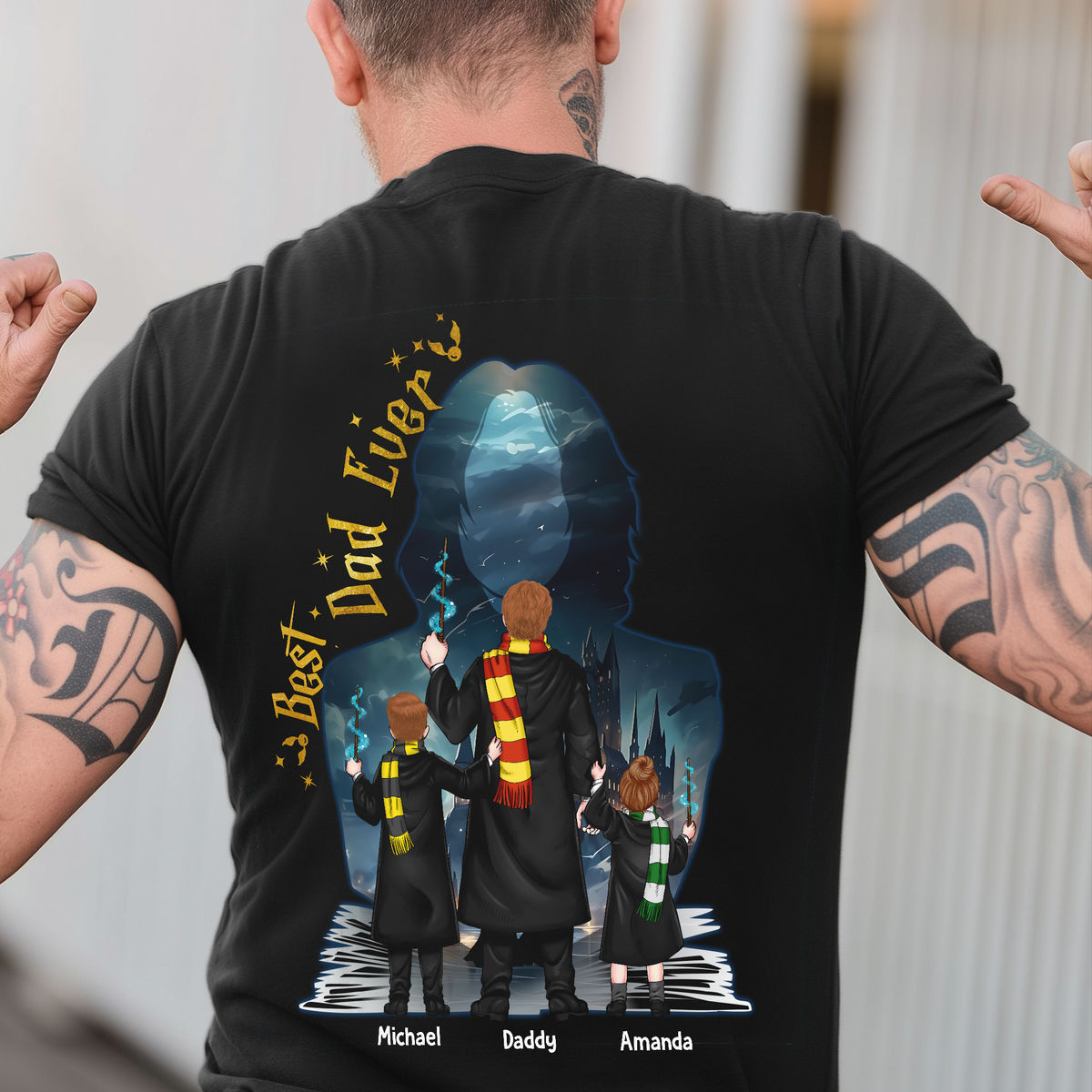 Personalized Tshirt - Dad Co-Manager Mischief - Dad - Happy Father's Day 2025 (60223) - Personalized Shirt_3