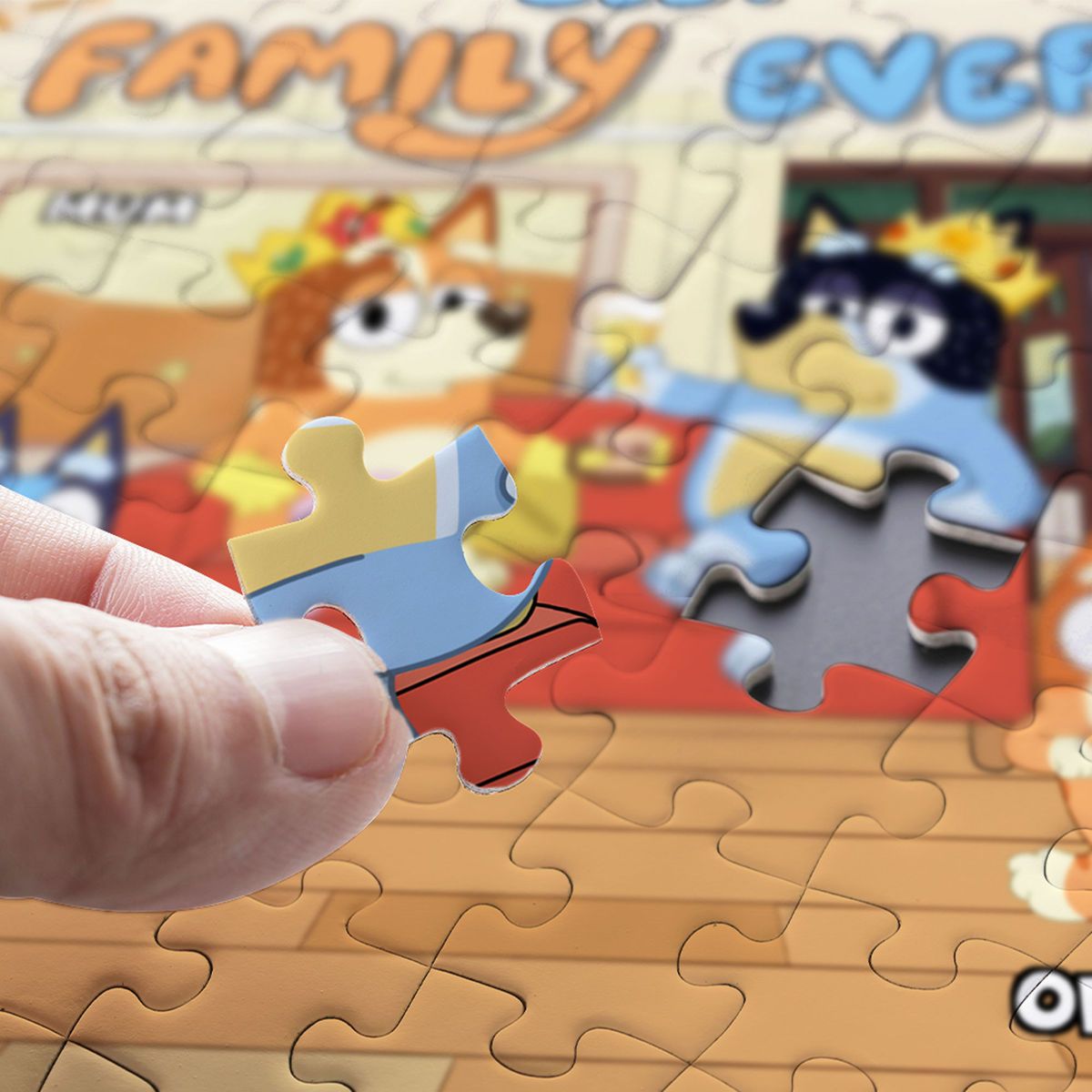 Personalized Jigsaw Puzzles - Best Family Ever - Bluey Family, Gift for Kids | Trendy 2025 - Personalized Puzzle_1