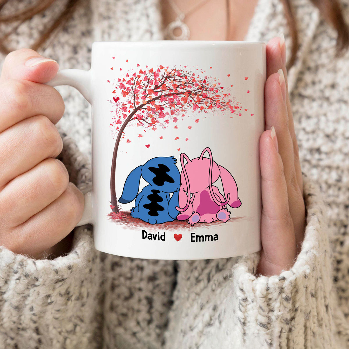 Personalized Mug - I'm Your no Returns or Refunds - Stitch and Angel Gift - Personalized gift - Best Gift For Couple - Personalized Mug_5