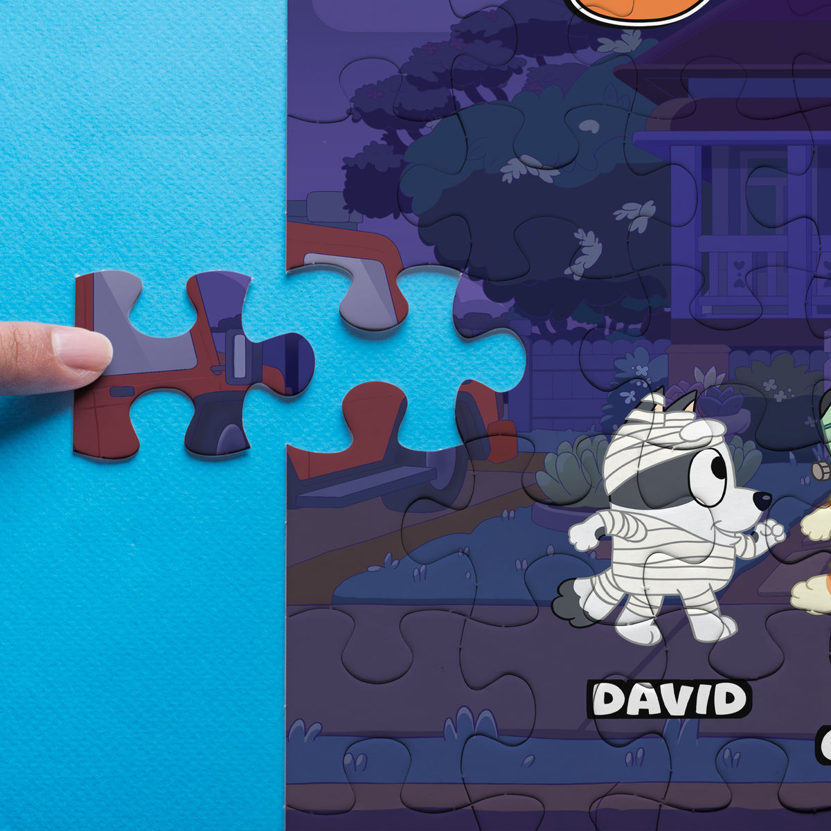Halloween jigsaw Puzzles - Best Dad Ever - Bluey Halloween - Bluey Family - Personalized Puzzle_5