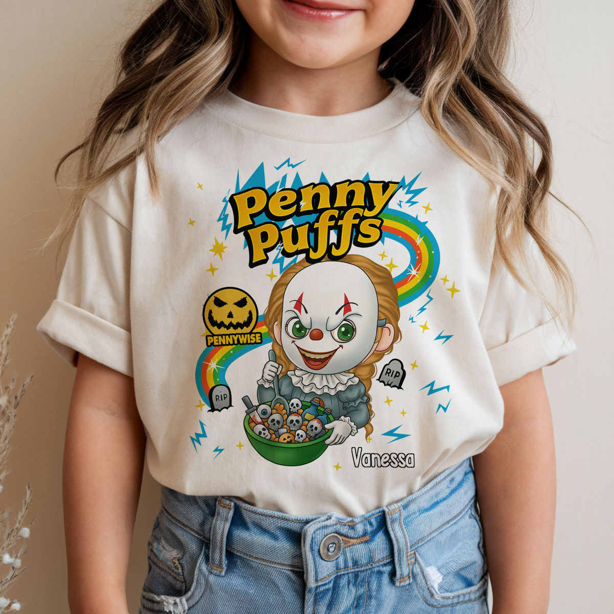Halloween Horror Movie - Charater Horror Movie Personalized For Kids - Funny Horror Character Cereal - Personalized Shirt_2