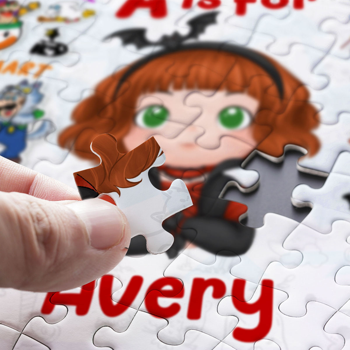 Personalized Jigsaw Puzzles - Halloween Super Mario Theme - Gift for Kids, Grandkids - Trendy 2025 - Personalized Puzzle_1