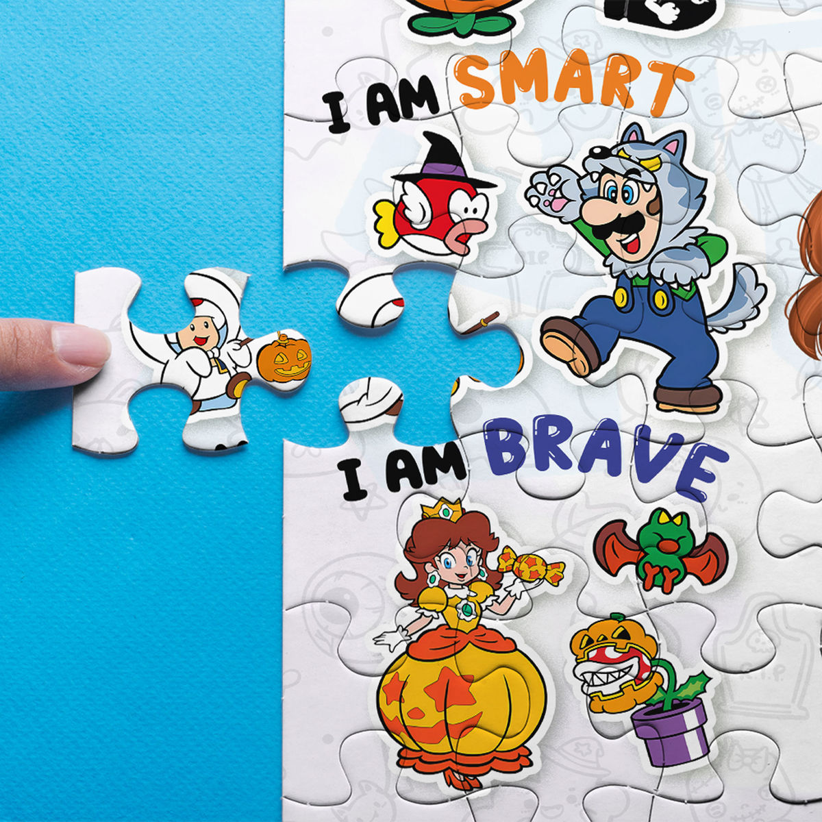 Personalized Jigsaw Puzzles - Halloween Super Mario Theme - Gift for Kids, Grandkids - Trendy 2025 - Personalized Puzzle_2