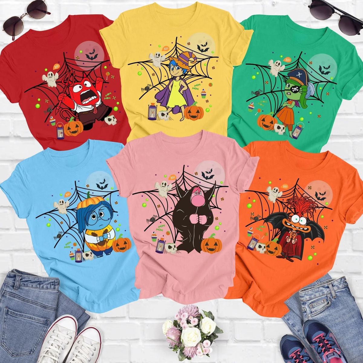 Personalized Tshirt - Inside Out Halloween Characters Shirts, Inside Out 2 Shirt, Inside Out Trick or Treat, Disneyland Trip Shirt, Inside Out Halloween Shirt - Personalized Shirt