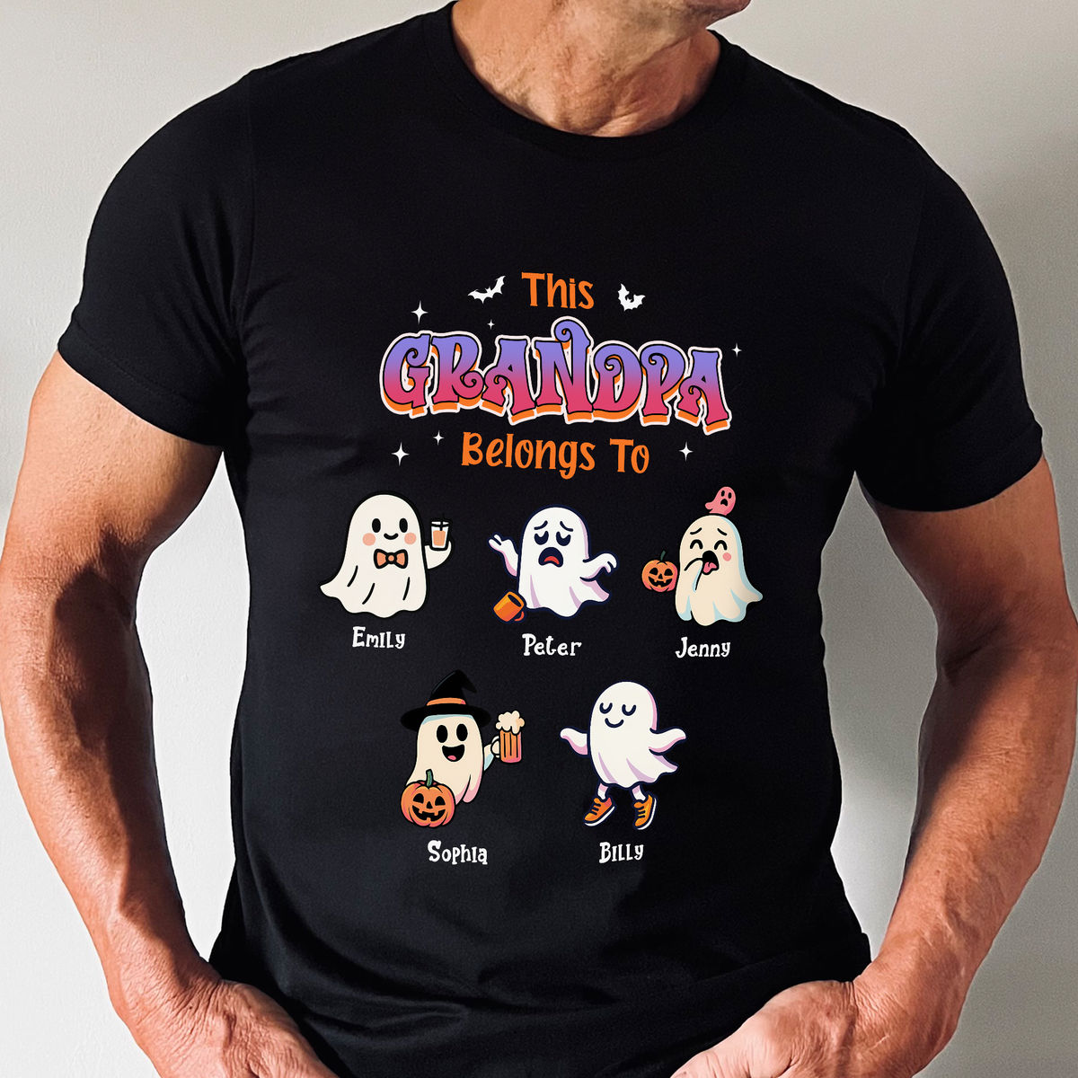 Halloween T Shirt - This Grandpa Belongs To - Personalized Shirt